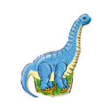 Шар "Динозавр голубой"